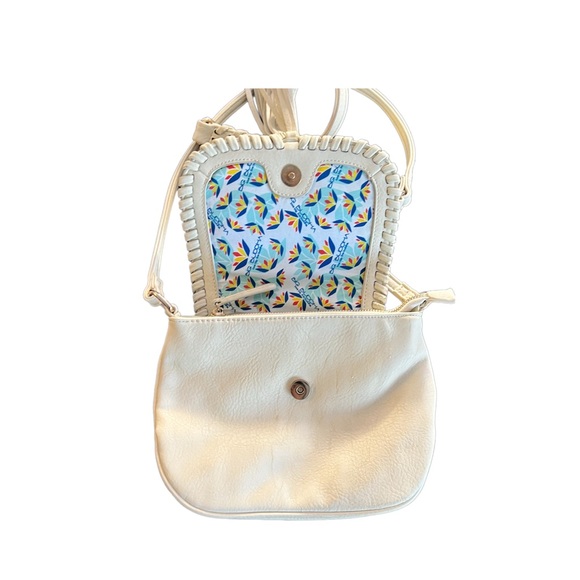 BIG BUDDHA | cream crossbody fringe bag - Picture 3 of 6